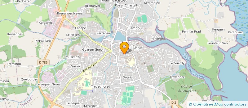 localisation de l'entreprise PLT à PONT-L'ABBE