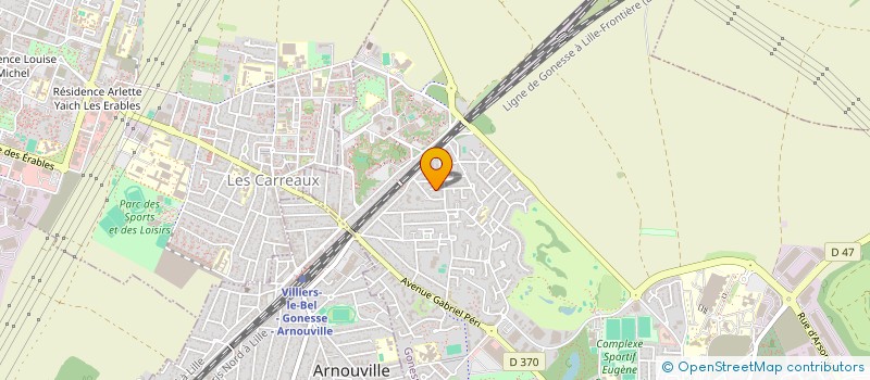 localisation de l'entreprise PLT BTP à GONESSE