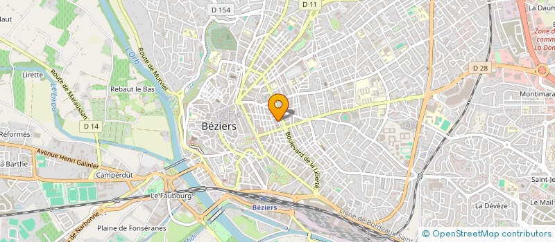 localisation de l'entreprise PLT CONSTRUCTION à BEZIERS