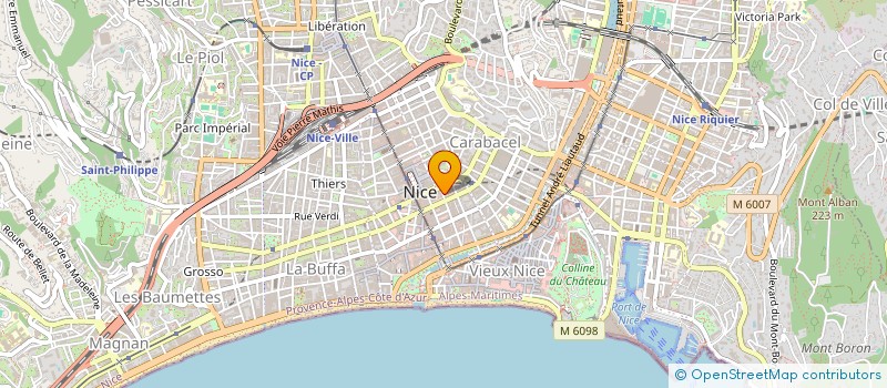 localisation de l'entreprise PLT CONSTRUCTION à NICE