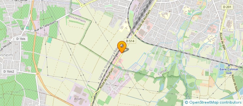 localisation de l'entreprise PLT EXPLOITATION  COLMAR