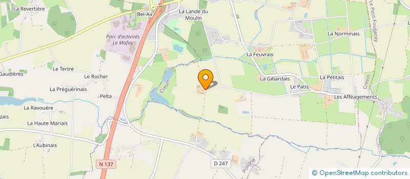 localisation de l'entreprise PLT SERVICES à CREVIN