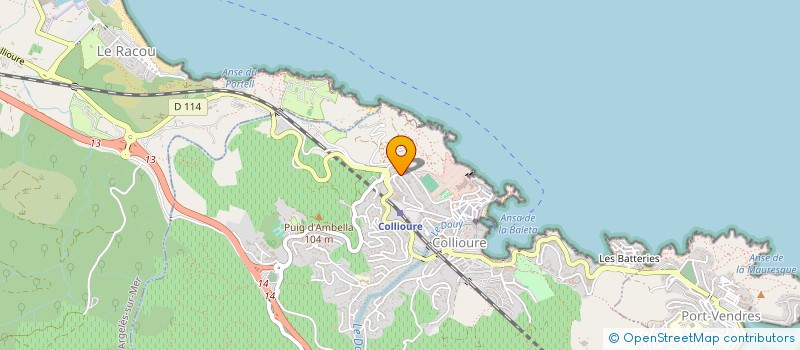localisation de l'entreprise PLTMC à COLLIOURE