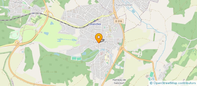 localisation de l'entreprise PLU'TO CHIC  LUZARCHES