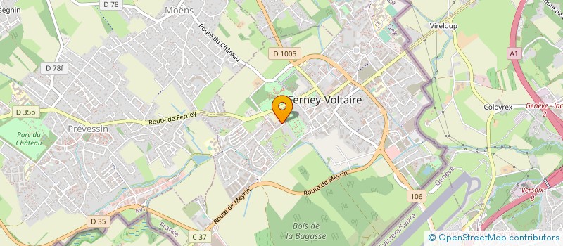localisation de l'entreprise PLUG'N'PLAY ELECTRIC à FERNEY-VOLTAIRE