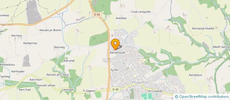 localisation de l'entreprise PLUGU'NOUNOUS  PLUGUFFAN