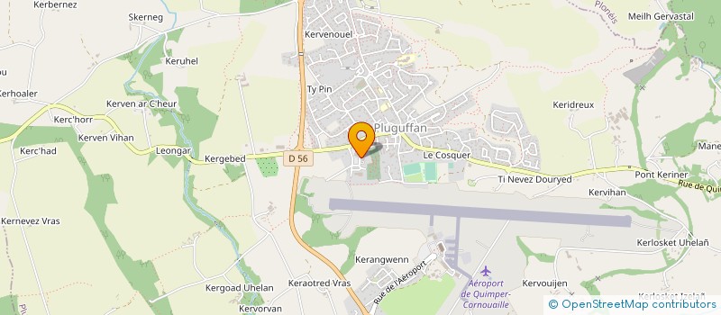 localisation de l'entreprise PLUGUFFAN AUTO  PLUGUFFAN