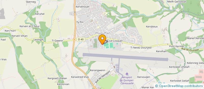 localisation de l'entreprise PLUGUFFAN DARTS COMPETITION  PLUGUFFAN