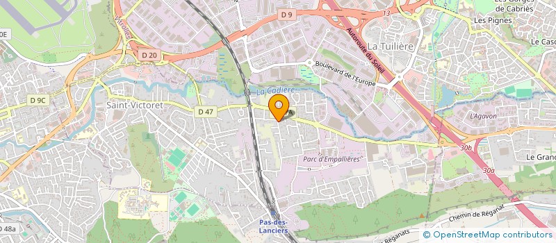 localisation de l'entreprise PLUIE D ETOILE  SAINT-VICTORET