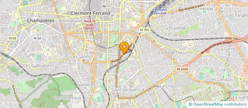 localisation de l'entreprise PLUIE D'EVENTS à CLERMONT-FERRAND