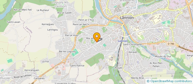 localisation de l'entreprise PLUIE INTERGALACTIQUE D'UNE ROSEE MATINALE  LANNION