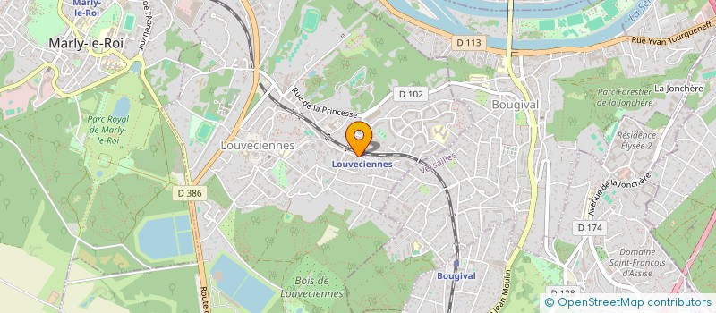 localisation de l'entreprise PLUM'@DMIN  LOUVECIENNES