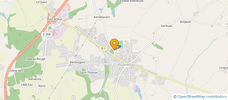 localisation de l'entreprise PLUM'JEUNES à PLUMELIAU-BIEUZY