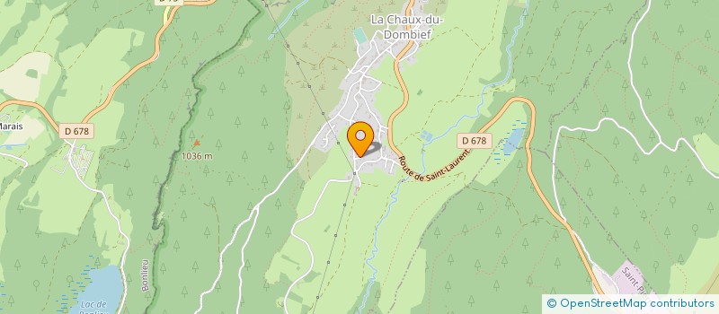 localisation de l'entreprise PLUM'SERVICES  LA CHAUX-DU-DOMBIEF