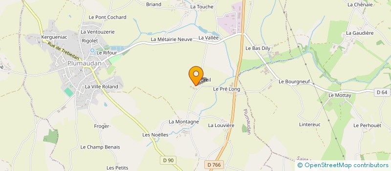 localisation de l'entreprise PLUMAGAZ  PLUMAUDAN