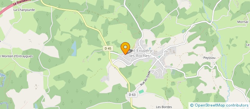 localisation de l'entreprise PLUMAGE  SAINT-EXUPERY-LES-ROCHES