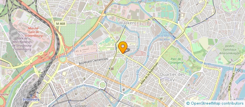 localisation de l'entreprise PLUME 01 à STRASBOURG