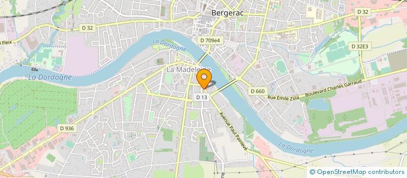 localisation de l'entreprise PLUME à BERGERAC