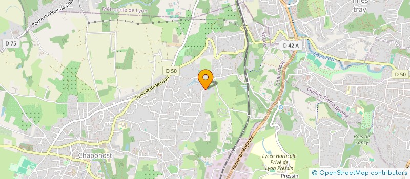 localisation de l'entreprise PLUME  CHAPONOST