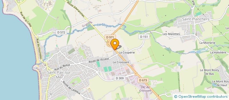 localisation de l'entreprise PLUME  SAINT-PAIR-SUR-MER