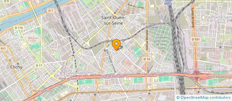 localisation de l'entreprise PLUME à SAINT-OUEN-SUR-SEINE
