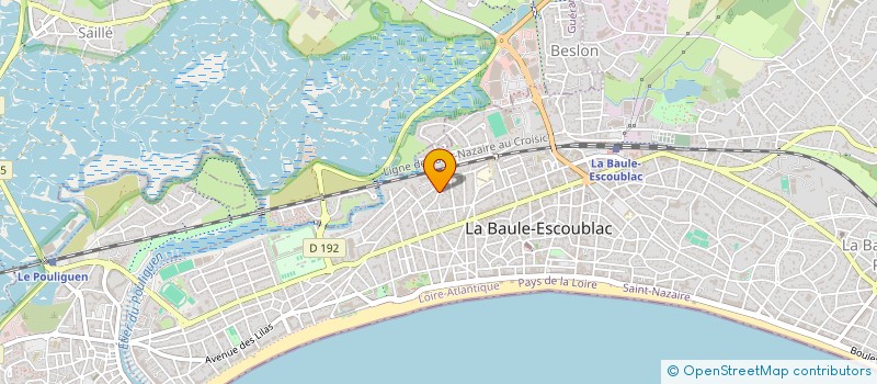 localisation de l'entreprise PLUME  LA BAULE-ESCOUBLAC