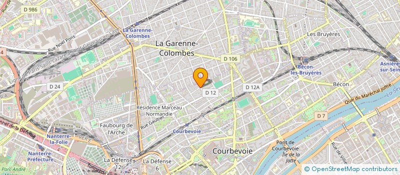 localisation de l'entreprise PLUME à COURBEVOIE