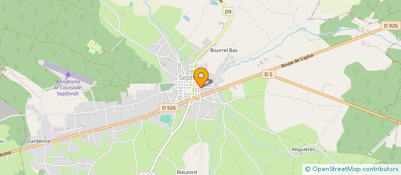 localisation de l'entreprise PLUME ASSISTANCE  SEPTFONDS