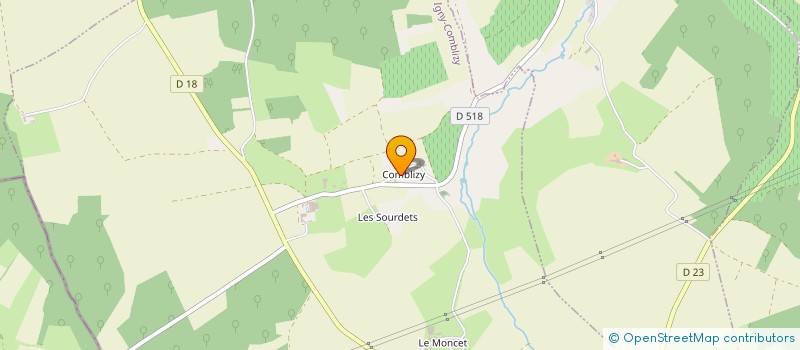 localisation de l'entreprise PLUME COQ  IGNY-COMBLIZY