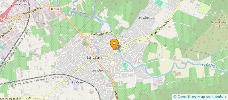 localisation de l'entreprise PLUME CREATIVE  LA CRAU