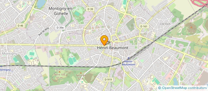 localisation de l'entreprise PLUME D'ANCRE  HENIN-BEAUMONT