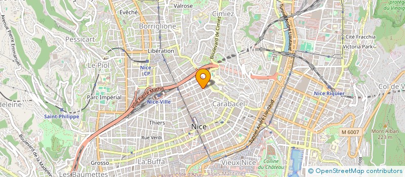 localisation de l'entreprise PLUME D ANGE à NICE