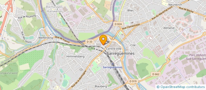 localisation de l'entreprise PLUME D'OR à SARREGUEMINES