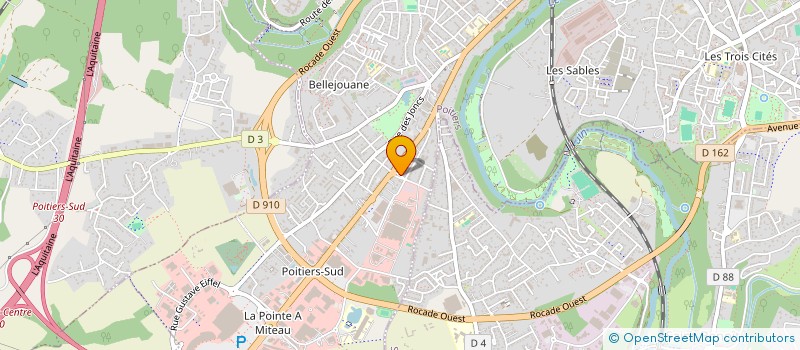 localisation de l'entreprise PLUME D'OURS  POITIERS