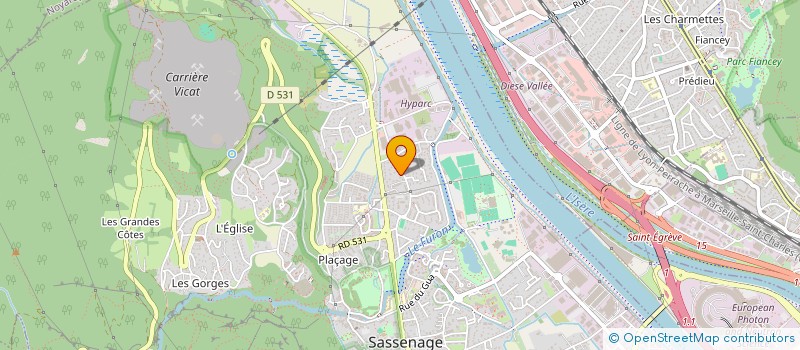 localisation de l'entreprise PLUME DE BIEN-ETRE S.A.S  SASSENAGE