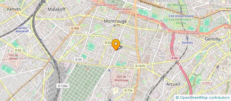 localisation de l'entreprise PLUME DE L UNIVERS à MONTROUGE