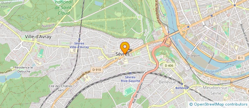 localisation de l'entreprise PLUME DE PAON à SEVRES