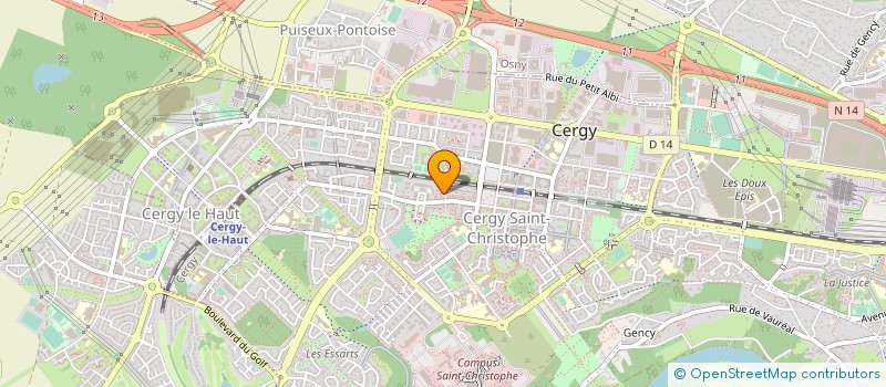 localisation de l'entreprise PLUME DES POSSIBLES à CERGY