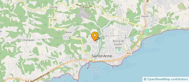 localisation de l'entreprise PLUME ESTHETIQUE à SAINTE-ANNE