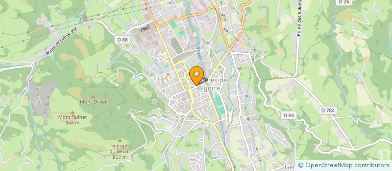 localisation de l'entreprise PLUME ET BULLES  BAGNERES-DE-BIGORRE