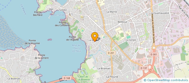localisation de l'entreprise PLUME ET CAETERA  SAINT-MALO
