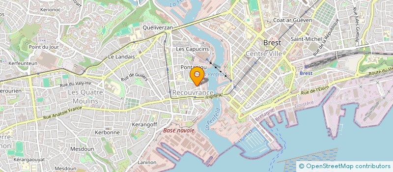 localisation de l'entreprise PLUME ET CHIFFON à BREST