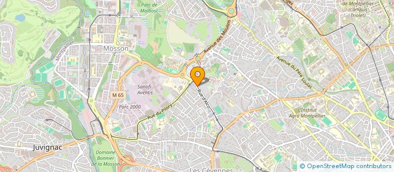 localisation de l'entreprise PLUME ET COMPAS - SOUTIEN SCOLAIRE ET FORMATION à MONTPELLIER
