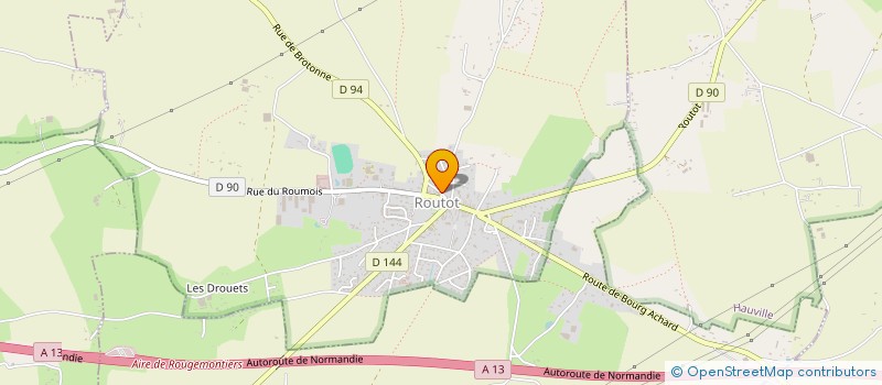 localisation de l'entreprise PLUME ET STRASSE  ROUTOT