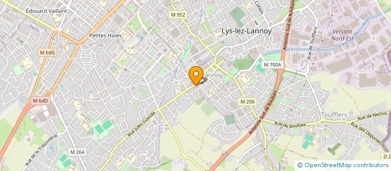 localisation de l'entreprise PLUME & HENNE  LANNOY