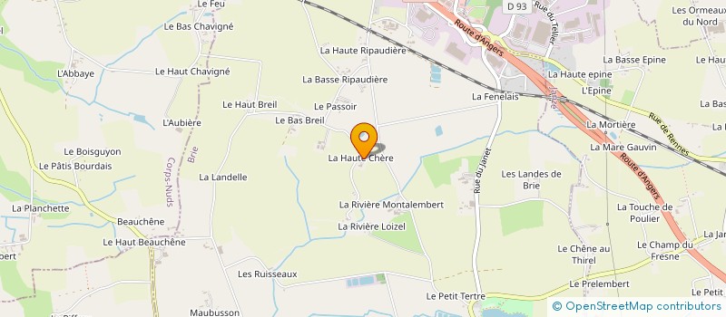 localisation de l'entreprise PLUME S.A.S  BRIE