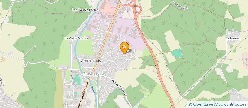 localisation de l'entreprise PLUME & STRATEGIE à GRAVIGNY