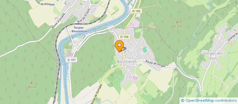 localisation de l'entreprise PLUMERE PARKING  BOUSSIERES