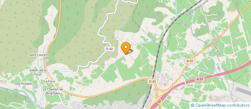 localisation de l'entreprise PLUMERIA  CUERS