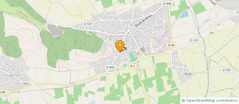 localisation de l'entreprise PLUMES AUX VENTS  CALVISSON